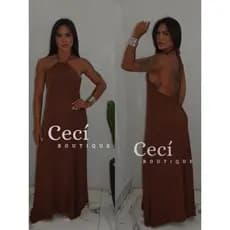 Vestido Longo Feminino Elegante com Amarração no Pescoço e Costas Nuas – Ideal para Festas e Madrinhas