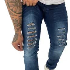 Calça Jeans Masculina Skinny com Elastano que Garante Conforto