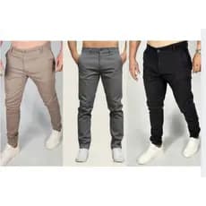 Kit Calça Masculina Slim Social bolso embutido esporte fino Premium com Elastano Confortável Casual Elegante