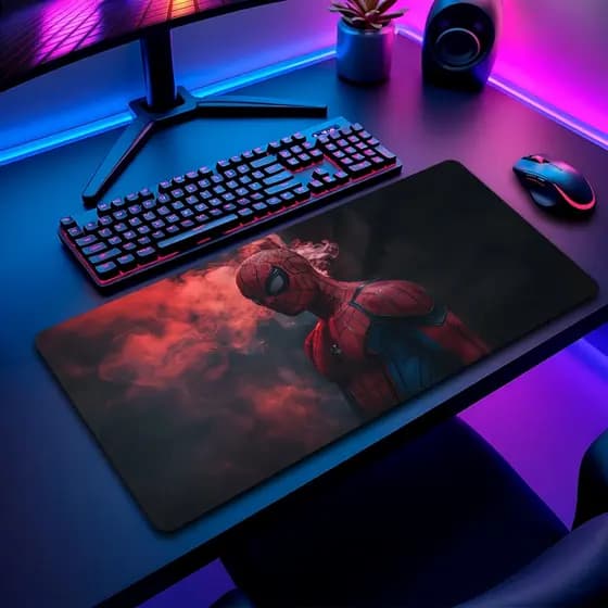 Mouse Pad Aranh Gamer Antiderrapante Grande Diversas Estampas Personalizado 70x35 cm