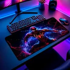 Mouse Pad Gamer Grande Antiderrapante 65x30 70x35 80x35 90x40 90x50 120x60 Cm Borda Costurada
