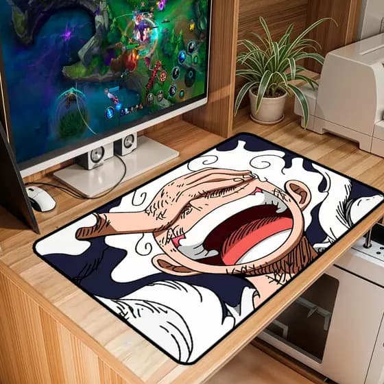 Mouse Pad Grande Gamer Premium Antiderrapante Diversos Tamanhos Tema One Piec Borda Costurada