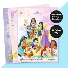 Bloco de Carta Princesas/Ursinhoscarinhosos/Alice 17,9 x 24,1 cm 48 Folhas - Animativa | Papel de Carta Vintage