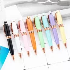 Criativo Caneta mini De 1.0mm Mini Esferográfica Portátil Colorida Caneta Curta Estudante Escrita E Pintura Escola