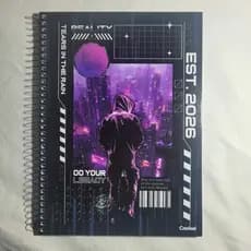Caderno Universitário Capa Dura Espiral 1 Materia 80 Folhas My Collection Masculino Credeal Capas Sortidas.