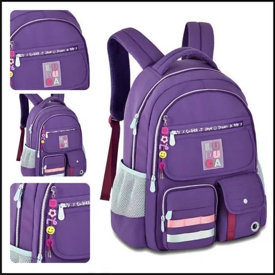 Mochila Clio Luluca Costa 17 Escolar Original Compartimento Notebook Antifurto Feminina
