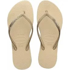 Chinelo Havaianas Slim Sparkle Me Areia Feminina Original