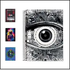 Caderno Unidade Flow Masculino 1 Materia 80 Folhas Capa Dura Escolha Sua Capa