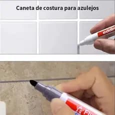 Caneta Reparadora para Rejunte Branco de Azulejo / Agentes Preenchedores Impermeáveis para Parede/Porcelana/Banheiro