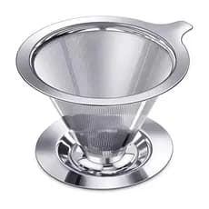 Filtro De Café Coador Café Chá Inox De Alta Qualidade Atóxico Reutilizável Pour Over--Envio imediato