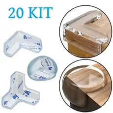 20 Protetor De Silicone De Mesa Quina Protetor Para Móveis Quarto Cozinha Casa