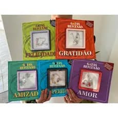 Livros Gotas de Reflexão + Pulseira Berloques Amigas + Caixa Porta - Retrato para Refletir e Colorir