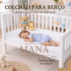 Colchão de Berço Americano e Nacional | Firme e Confortável | Antialérgico | Alta Durabilidade