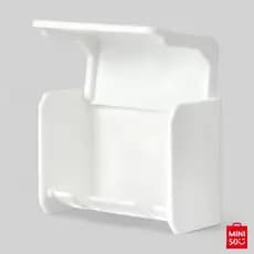 Suporte para 2 Escovas de Dentes Miniso Branco Fixação Adesiva Durável para Banheiro