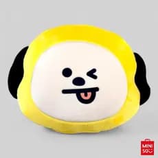 Almofada BT21 Chimmy Miniso 2 em 1 Travesseiro e Manta Quentinha Portátil com Zíper Original Licenciada Para Viagem