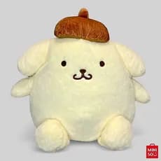 Brinquedo de Pelúcia Sanrio Pompompurin 40cm Miniso – Macio, Original e Ideal para Presentear