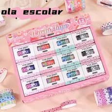 Kit com 5 Fitas Decorativas Estrelas | Star Series para Presentes e DIY