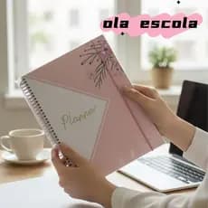 planner permanente semanal, sem data,caneta vendida em separado,96 folhas
