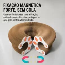 Brinquedo Mágico Para Gato Arranhador Papel Sanfonado Dobrável Com Bola