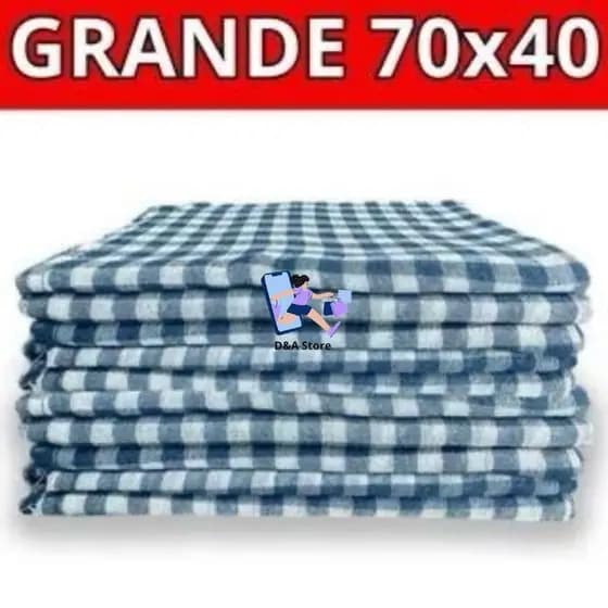 Kit Econômico 3 5 Ou 10 Panos Pano de Chão Xadrez 100% Algodão Grande