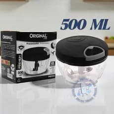 Processador Triturador Moedor De Alimentos Manual  Alho Cebola Legumes 500ml Ideal Para Cozinha