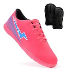 Chuteira Futsal Cronos Dynamics + Caneleira Top Qualidade Sola Costurada Envio Rápido