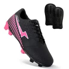 Chuteira Campo + Caneleira Envio Imediato Mais Vendido Futebol Leve Macia Alta Performance