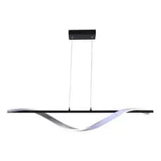 Luminaria Pendente Led Ondas Moderno Curvas 4000k Bivolt 26w Cor Preto 110v/220v