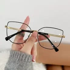 Óculos De Luz Anti-Azul Que Mudam De Cor Da Moda , Armações De Metal Para Homens E Mulheres , Ultraleves