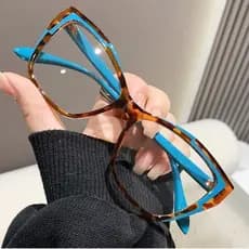Moda Óculos Anti-Azul Moldura de Óculos Leves Retro Ladies Transparente Óculos Ultra-Ligeiros