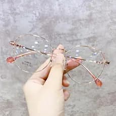 Óculos Femininos anti-Radiação De Luz Azul , Armação Redonda , Moda Simples , Adequados Para Meninas De Rosto Redondo