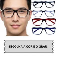 Oculos Com Grau Para Longe Miopia Armaçoa Leve Uso Diario