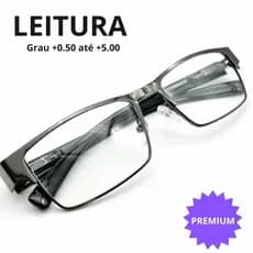 Óculos Para Leitura Metal Aço Com Grau Para Perto Descanso Presbiopia Masculino e Feminina