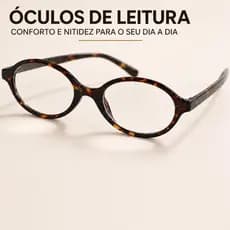 Óculos Grau Oval Leitura Perto Armaçao Luxo Feminina
