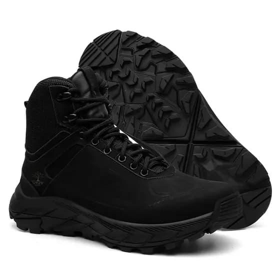 Coturno Masculino Confort Couro Trilha Bota Leve Macio Adventure Oferta