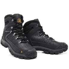 Coturno Masculino Confortável Couro Palmilha Gel Bota Promoção