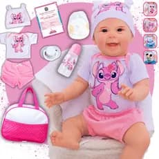 Bebê Reborn Boneca Realista Em Silicone Kit Bolsa Maternidade Pode Dar Banho - Variações