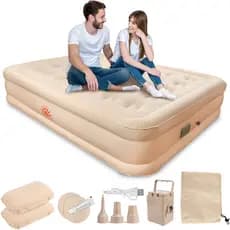 Colchão Inflável Casal 203*154*44CM Automatico Com Bomba Elétrica De Lítio Até 300kg NEW HAWAII