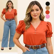 BLUSA FEMININA MODA EVANGELICA ELEGANTE BLUSAS FEMININO CONFORTÁVEL BLUSINHA FEMININAS DE ALTA QUALIDADE VERÃO BASICA
