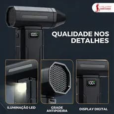 Soprador Turbo Sem Fio 100000 RPM Mini Jato Elétrico Portátil para Limpeza de PC, Teclado e Equipamentos Eletrônicos
