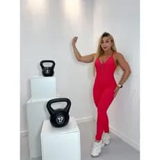 Macacão Feminino Fitness Academia BR BROCADO Disfarça Celulite Empina Bumbum Roupa de Malhar
