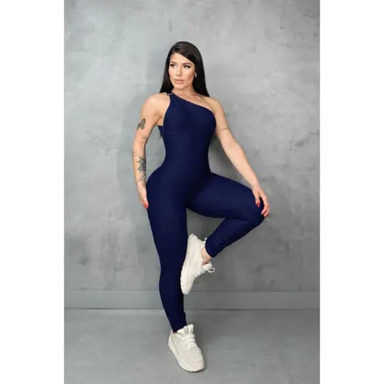 Macacão Feminino Fitness Academia OMBRO Empina Bumbum Roupa de Malhar