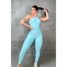 Macacão Feminino Fitness Academia OMBRO COLEÇÃO 2026 Empina Bumbum Roupa de Malhar