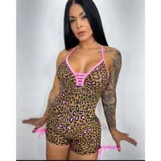 Macaquinho Feminino Fitness Academia TRADICIONAL ESTAMPAS Empina Bumbum Roupa de Malhar