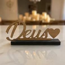 Palavras Decorativas em MDF | Deus Jesus Família Amor Foco Disciplina Execução | Decoração Moderna