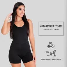 Macaquinho Academia Feminino Poliamida Não Marca Zero Transparência Fitness Corrida
