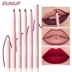 Delineador e Lápis de Contorno Labial 2 em 1 À Prova D'água Longa Duração - DUNUF