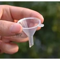 Kit 02 Mini Funil Plástico para Frasco Perfume Cozinha Óleo Essencia