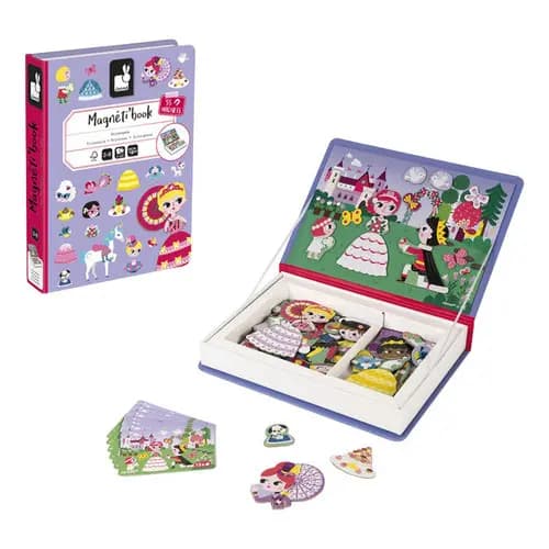 Livro Magnético Princesas 63 Peças - Janod