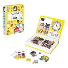 Livro Magnetico Montessori Aprenda As Horas 83 Pecas Janod